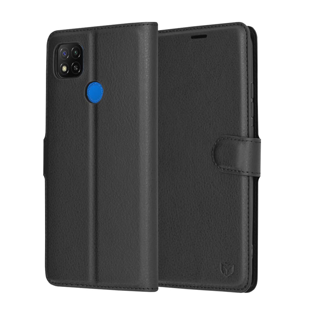 Techsuit Kožené pouzdro Xiaomi Redmi 9C Redmi 9C NFC Černé - náhled 1