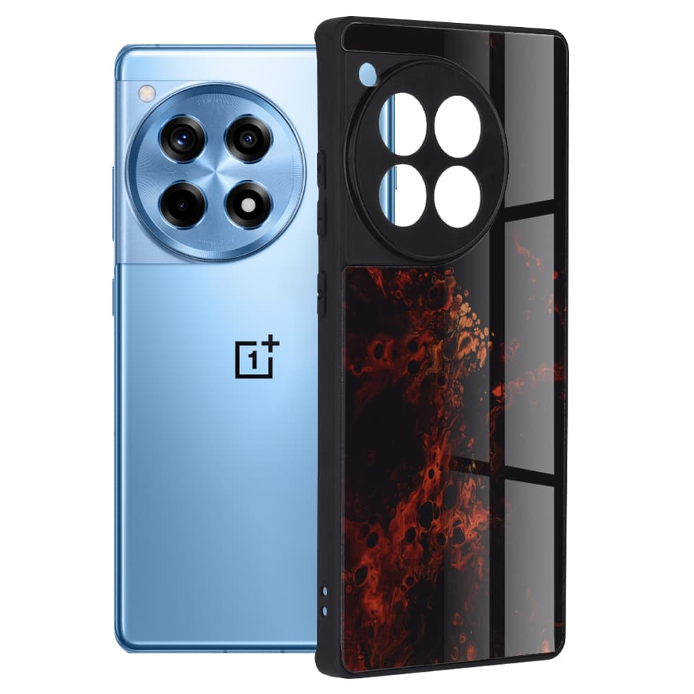 Techsuit Série Glaze OnePlus 12R Červená mlhovina - náhled 1