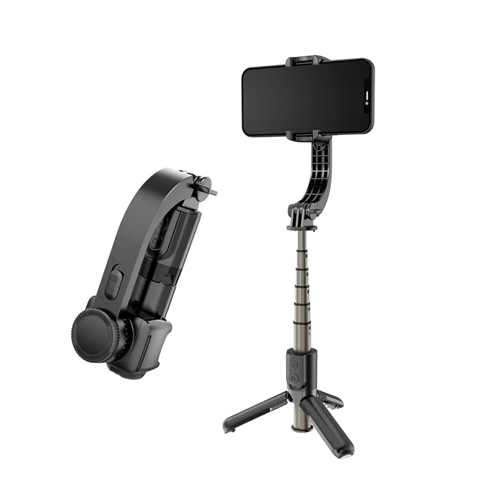 Techsuit Mini Selfie Tyč L08Mini Stabilní Gimbal Stativ Černá 70cm - náhled 1
