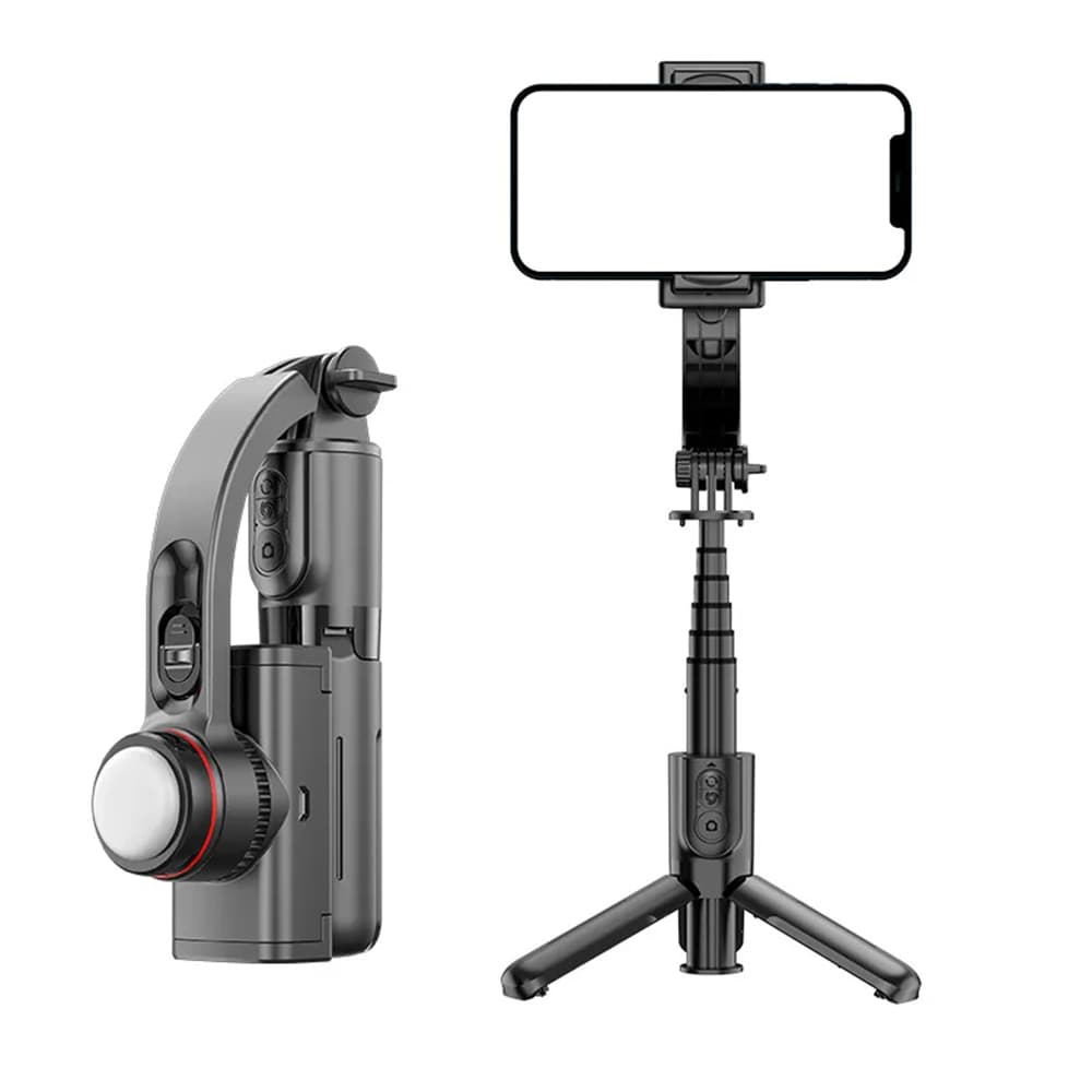Techsuit Selfie tyč L18sMini Gimbal světlo 70cm Černá - náhled 1