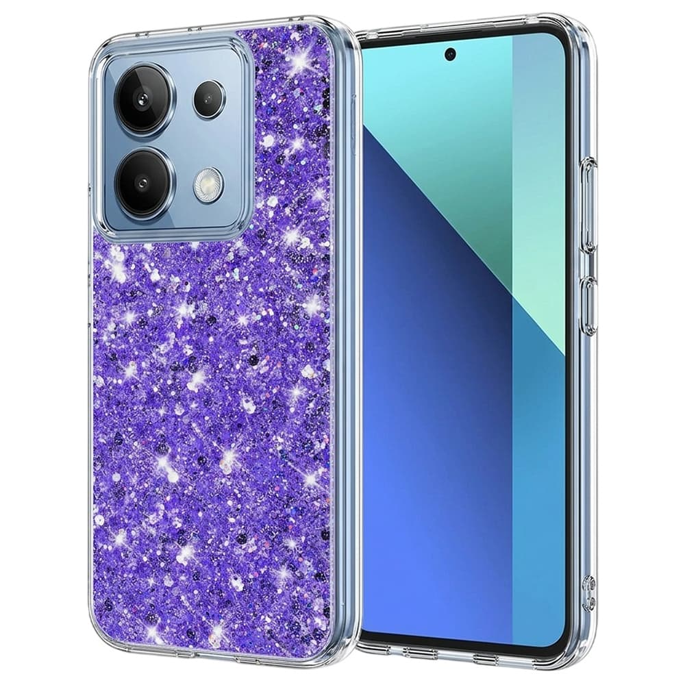 Techsuit Třpytivý Fialový Xiaomi Redmi Note 13 4G - náhled 1