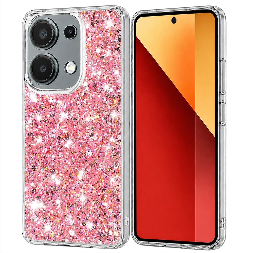 Techsuit Sparkly Glitter Xiaomi Redmi Note 13 Pro 4G Poco M6 Pro 4G Růžový - náhled 1