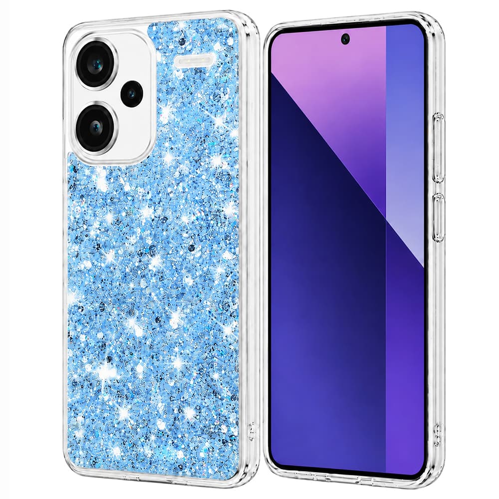 Techsuit Třpytivý kryt Xiaomi Redmi Note 13 Pro+ 5G Modrý - náhled 1