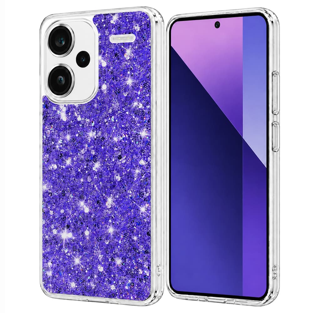 Techsuit Třpytivý Fialový Xiaomi Redmi Note 13 Pro+ 5G - náhled 1