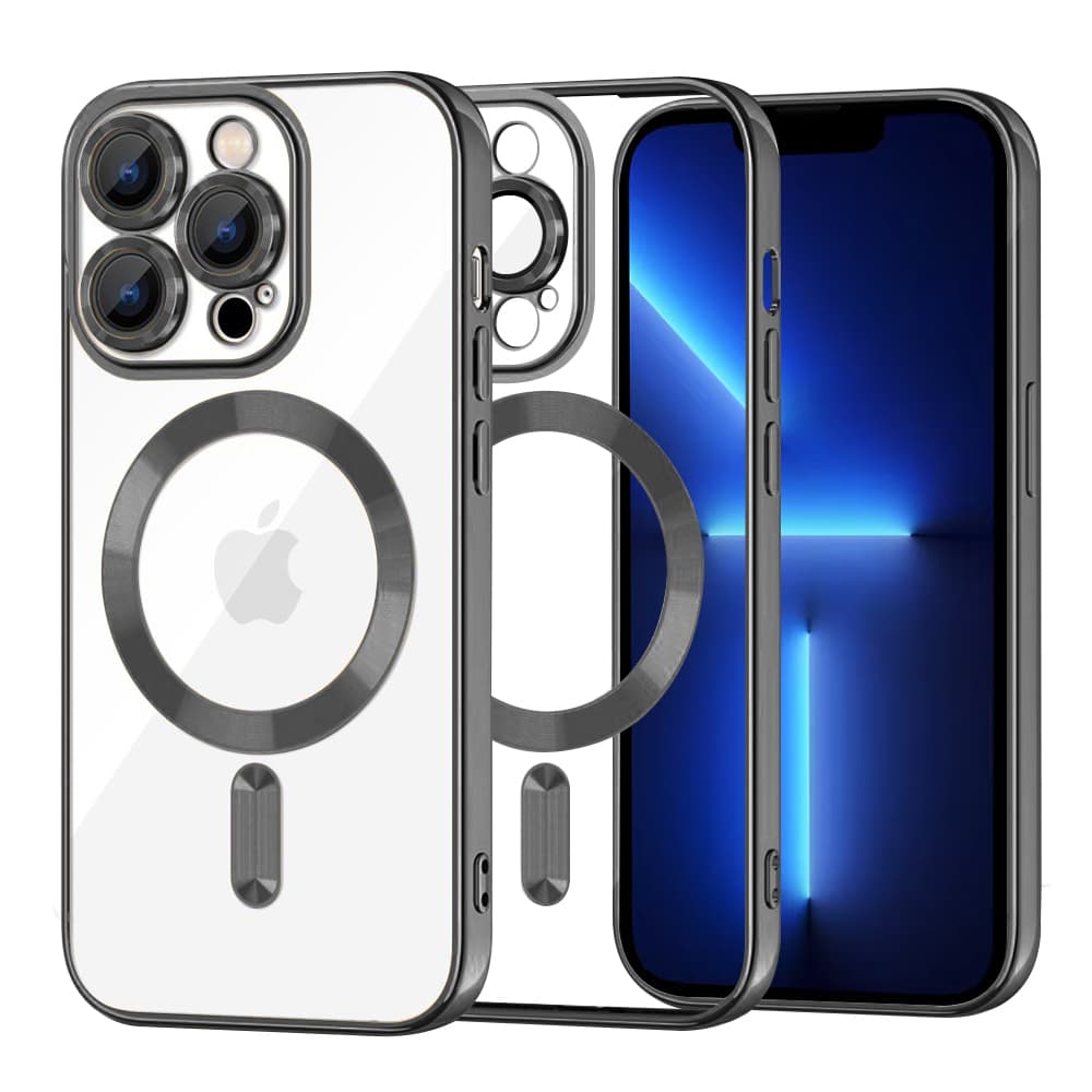 Techsuit Luxusní Krystal MagSafe iPhone 13 Pro Max Černý - náhled 1