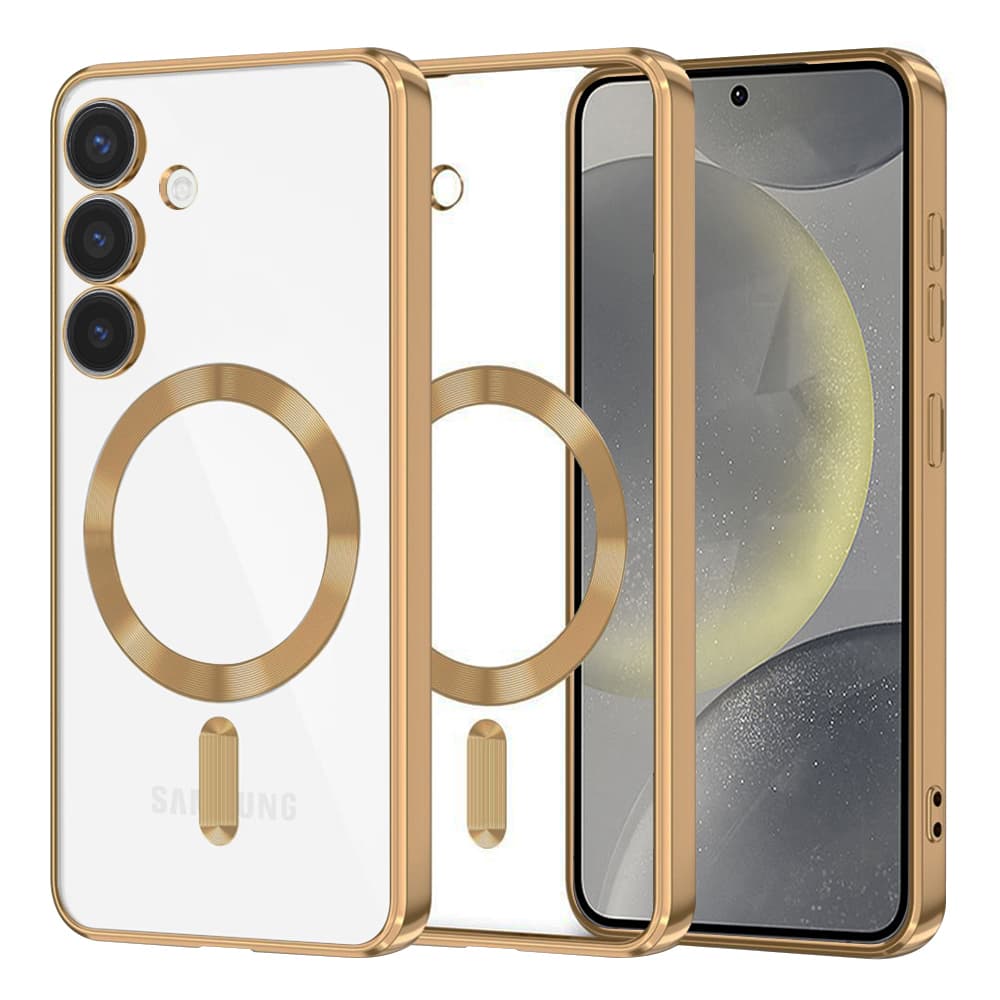Techsuit Luxusní Křišťál MagSafe Samsung Galaxy S24 Gold - náhled 1