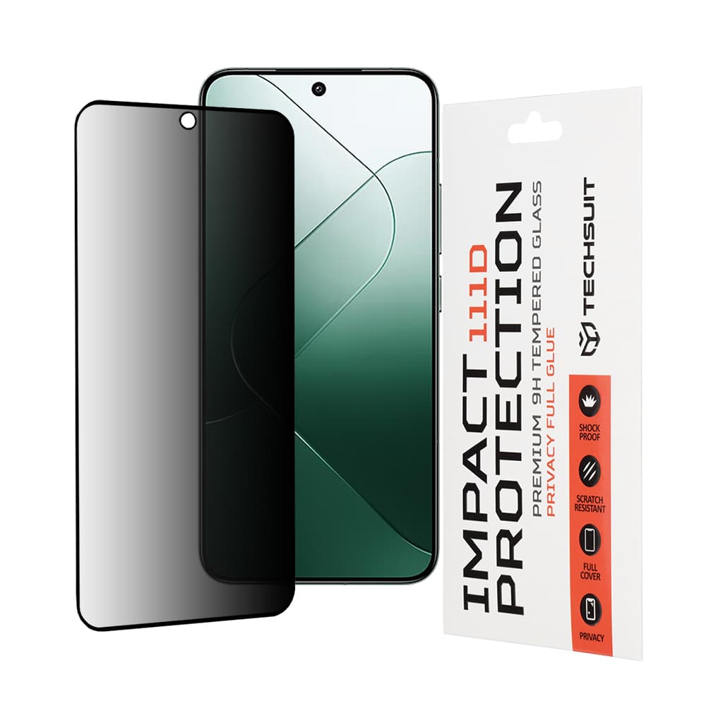 Techsuit 111D Soukromí Celoplošné lepení Xiaomi 14 Black - náhled 1