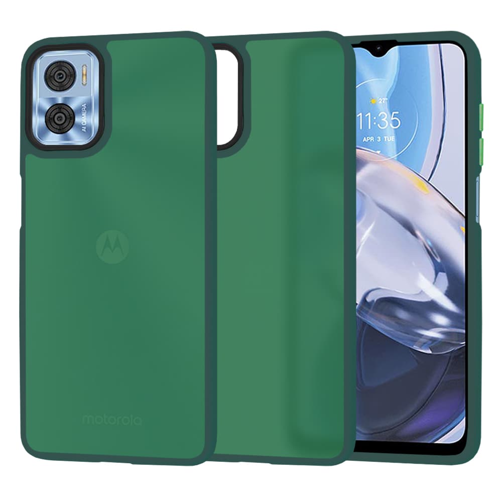 Techsuit HaloFrost Series Motorola Moto E22 Midnight Green - náhled 1
