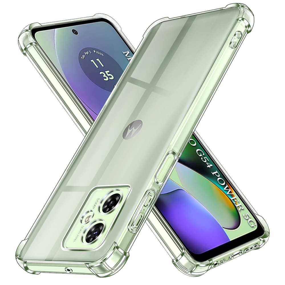 Techsuit Shockproof Clear Silicone pro Motorola Moto G54 G64 Clear - náhled 1