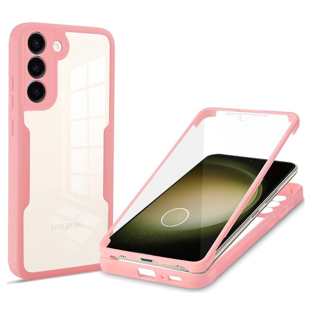 Techsuit ColorVerse 360 Series Screen Protector Samsung Galaxy S23 Plus Pink - náhled 1