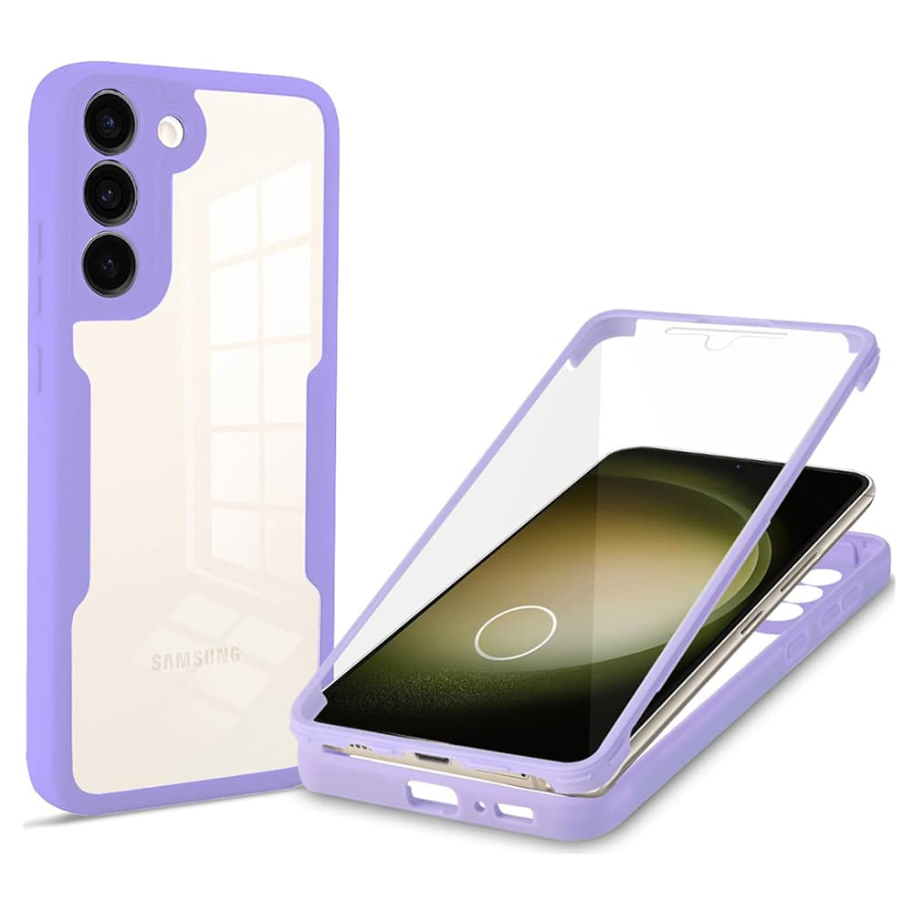 Techsuit ColorVerse 360 Series Screen Protector Samsung Galaxy S23 Plus Purple - náhled 1