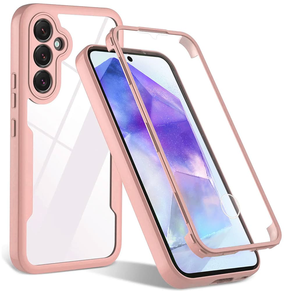 Techsuit ColorVerse 360 Series Screen Protector Samsung Galaxy S24 Plus Pink - náhled 1