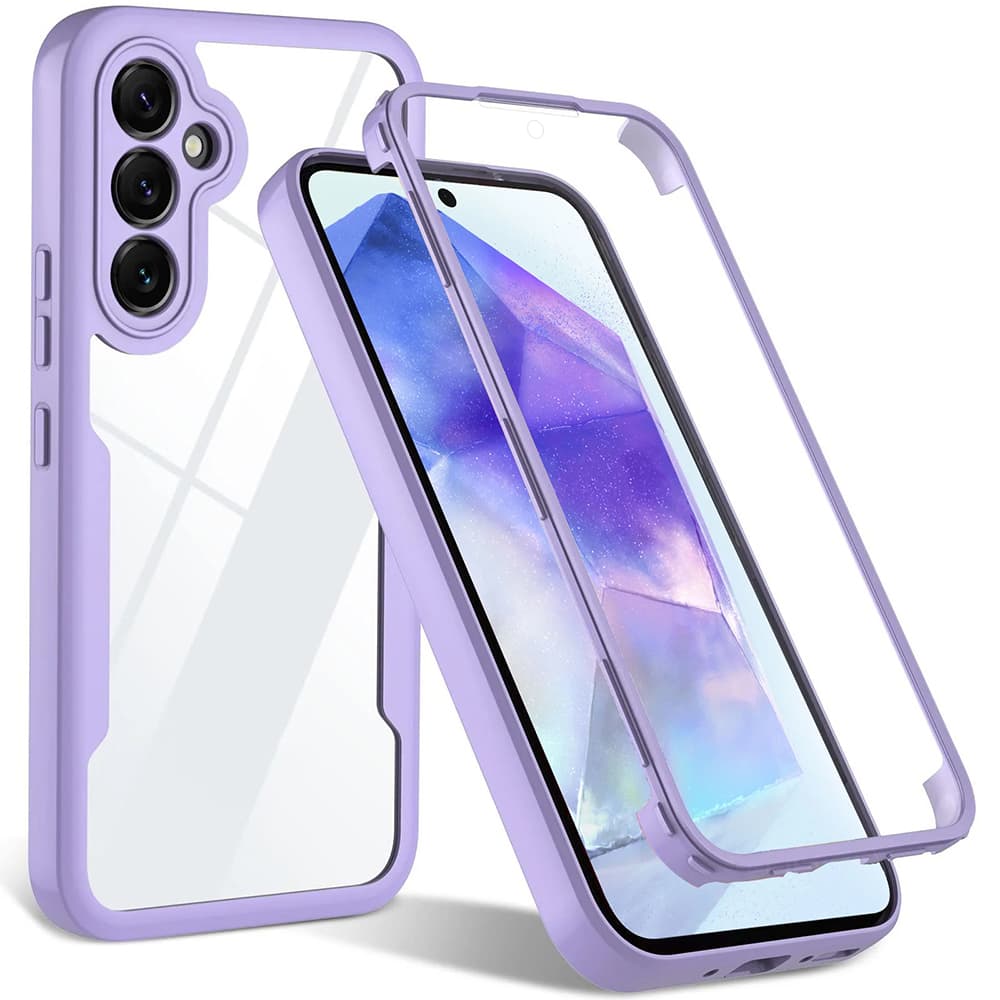 Techsuit ColorVerse 360 Series Screen Protector Samsung Galaxy A35 5G Purple - náhled 1