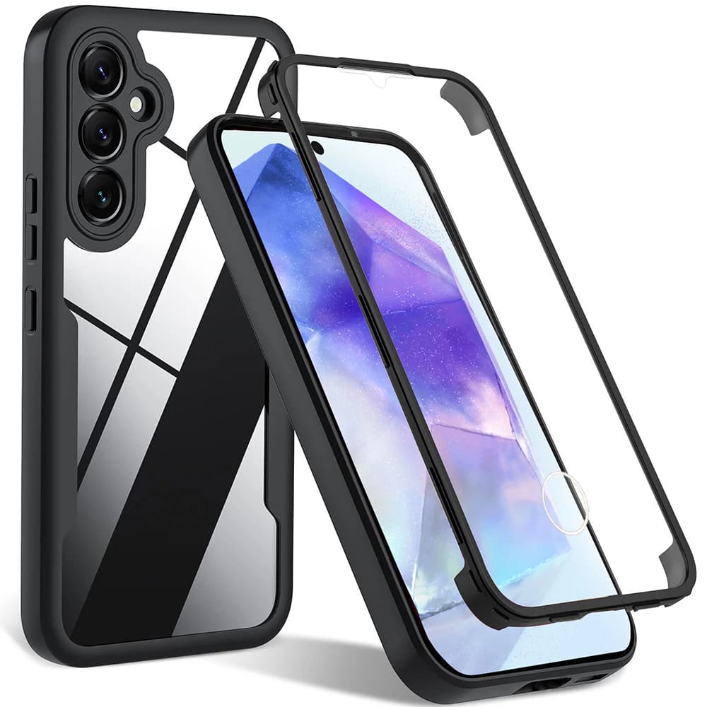 Techsuit ColorVerse 360 Series Screen Protector Samsung Galaxy A55 5G Black - náhled 1