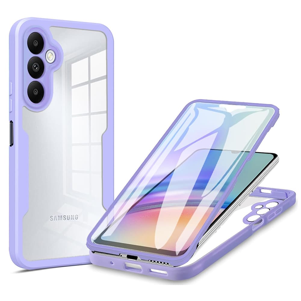 Techsuit ColorVerse 360 Series Screen Protector Samsung Galaxy A25 5G Purple - náhled 1