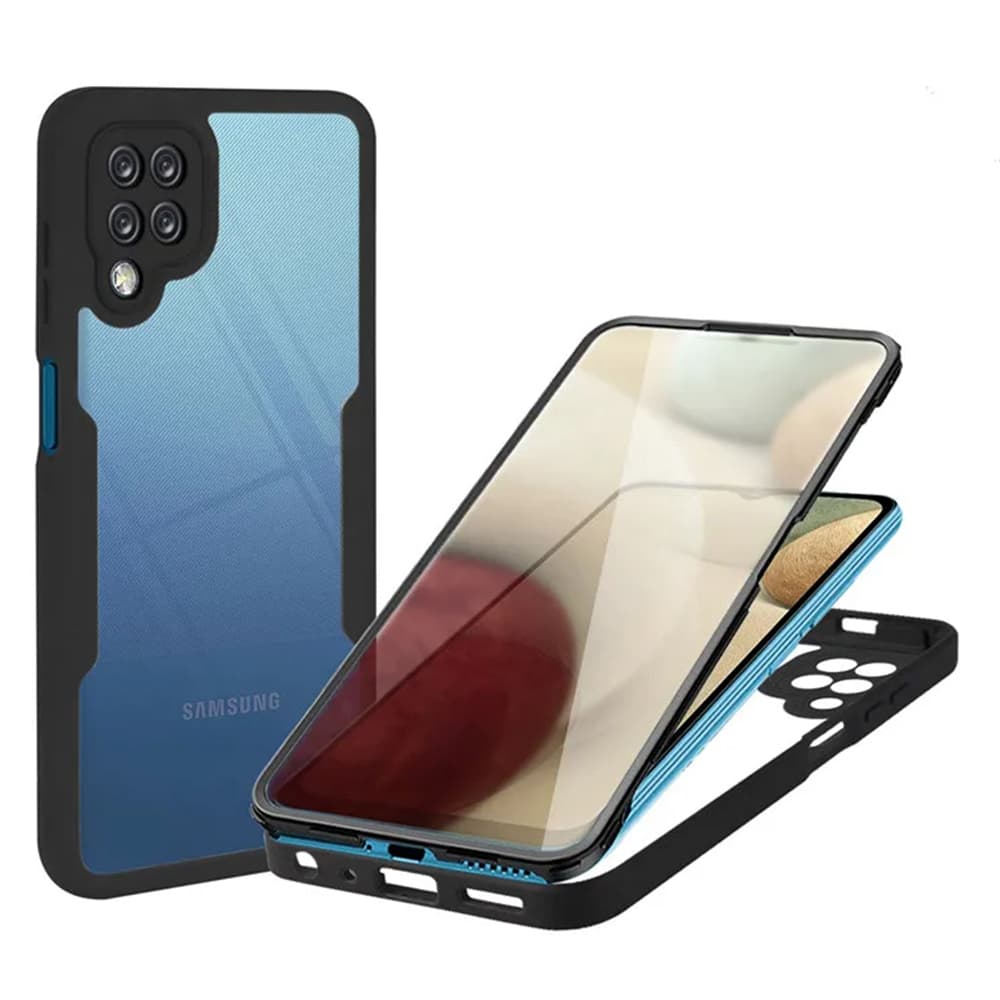 Techsuit ColorVerse 360 Series Screen Protector Samsung Galaxy A12 Black - náhled 1