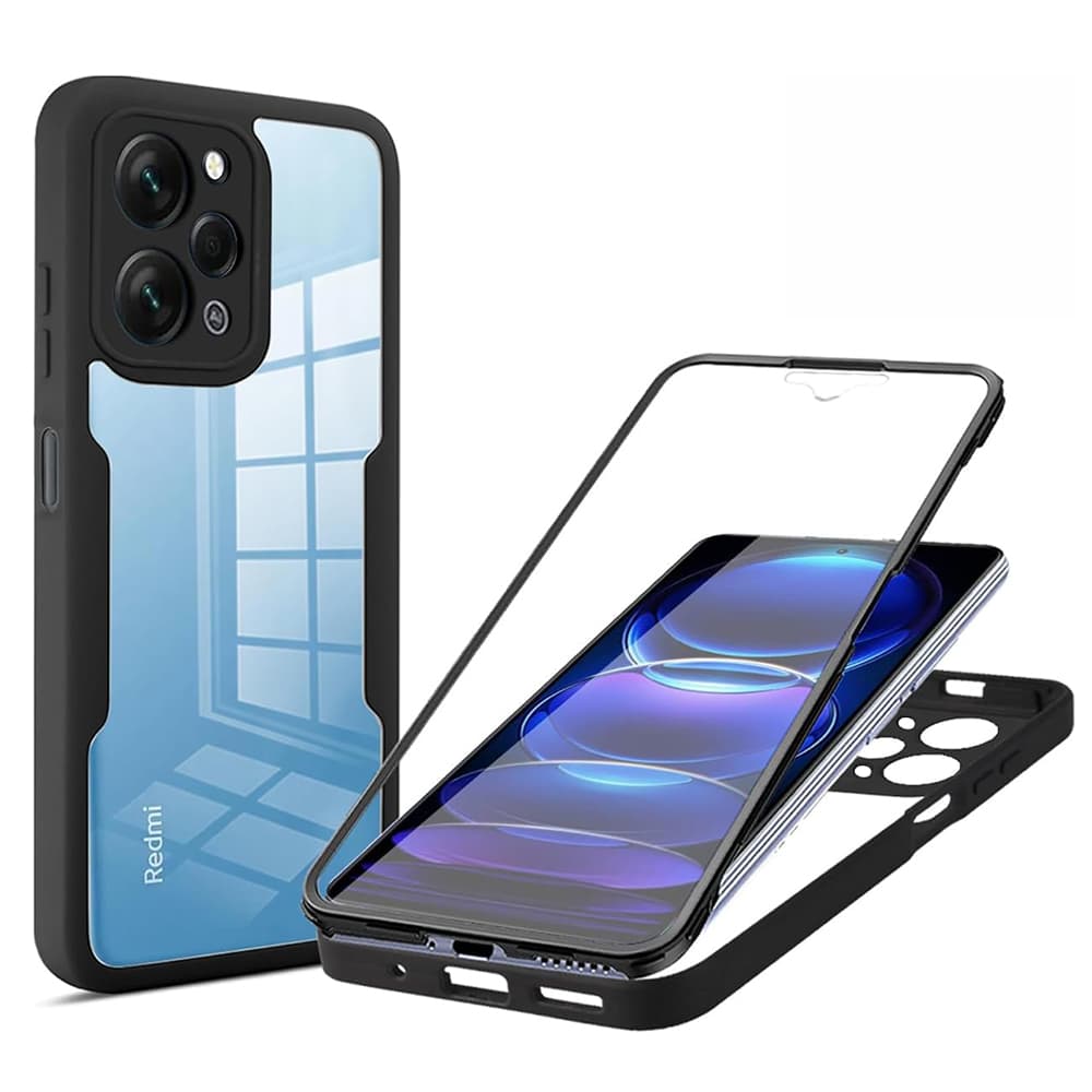 Techsuit ColorVerse 360 Series Screen Protector Xiaomi Redmi 12 4G Black - náhled 1