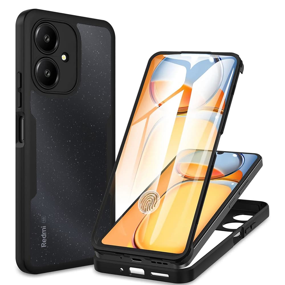 Techsuit ColorVerse 360 Series Screen Protector Xiaomi Redmi 13C 5G Black - náhled 1
