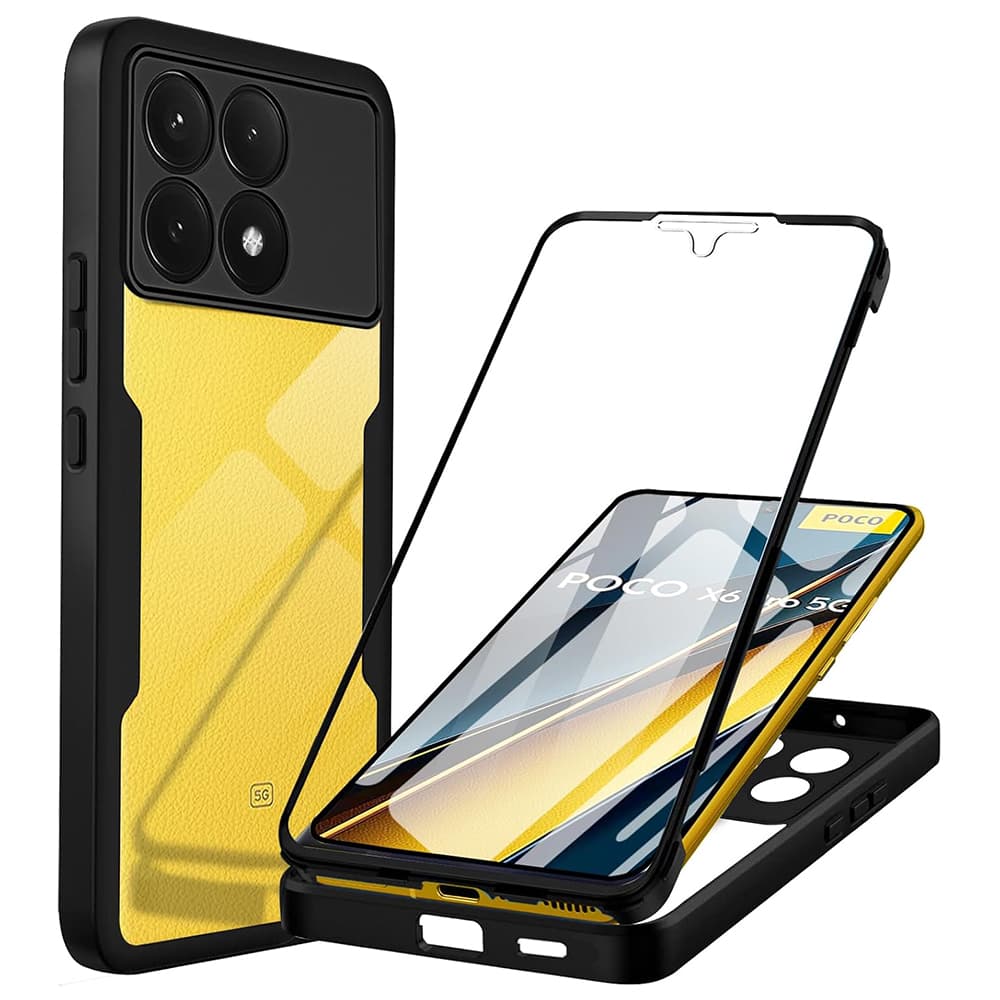 Techsuit ColorVerse 360 Series Screen Protector Xiaomi Poco X6 Pro Black - náhled 1