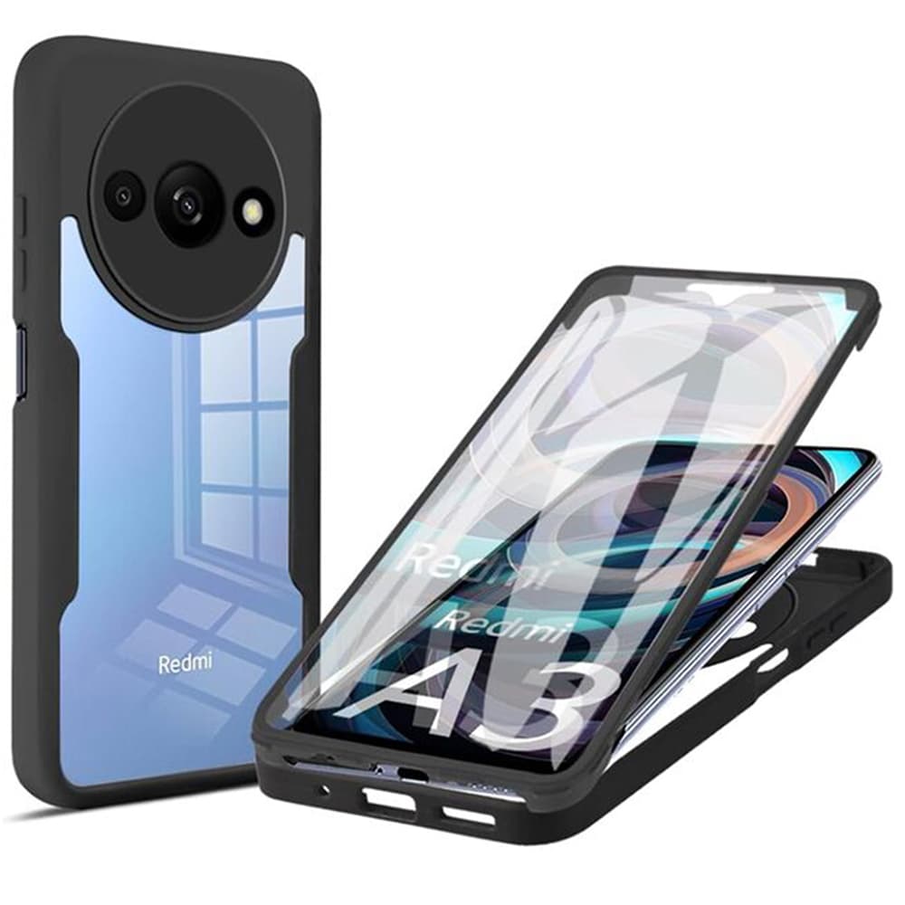 Techsuit ColorVerse 360 Series Screen Protector Xiaomi Redmi A3 Black - náhled 1