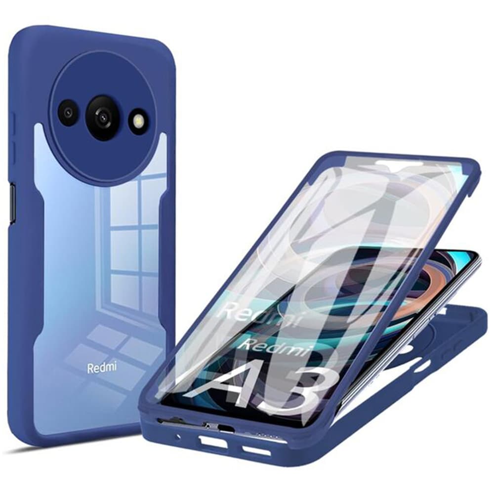 Techsuit ColorVerse 360 Series Screen Protector Xiaomi Redmi A3 A3x Blue - náhled 1