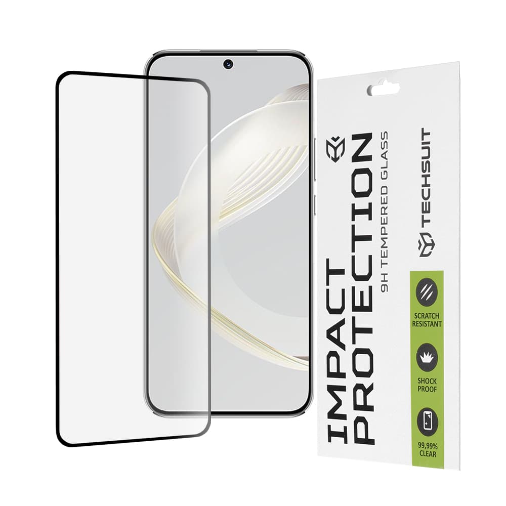 Techsuit 111D Full Cover Full Glue Glass Huawei nova 11 nova 12s Black - náhled 1