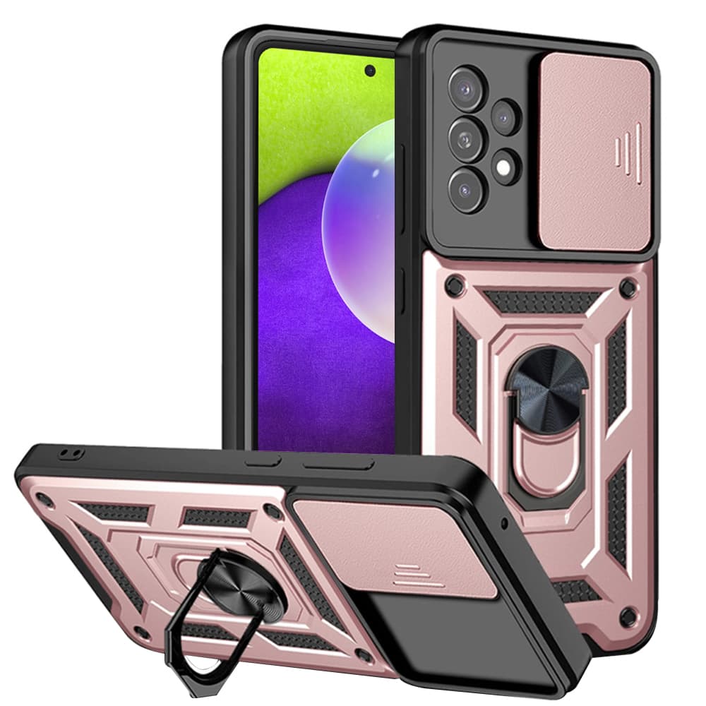 Techsuit CamShield Series Samsung Galaxy A52 A52s 5G Rose Gold - náhled 1