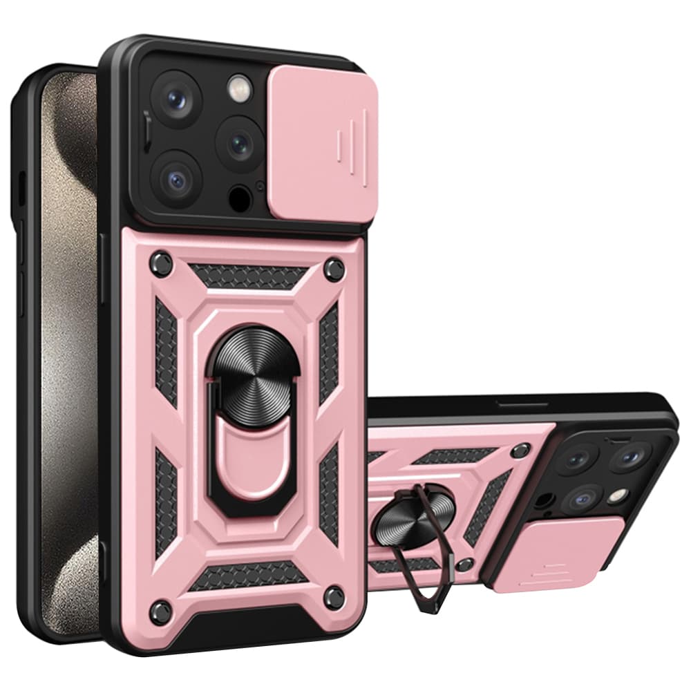 Techsuit CamShield Series pouzdro iPhone 15 Pro Rose Gold - náhled 1