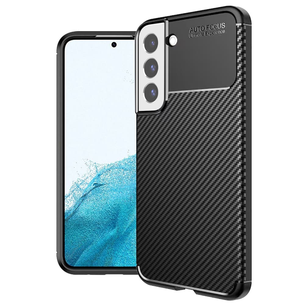 Techsuit CarbonFiber pouzdro Samsung Galaxy S22 5G černé - náhled 1