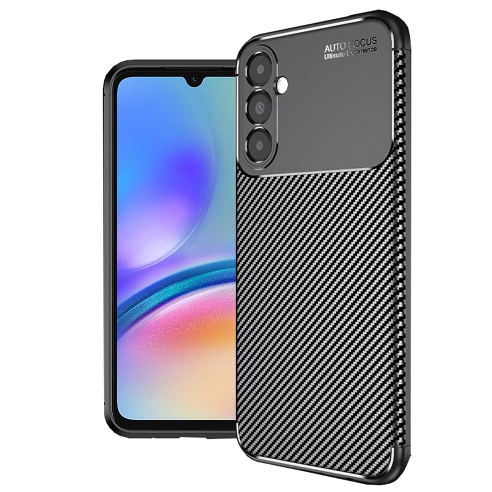 Techsuit CarbonFiber kryt Samsung Galaxy A05s černý - náhled 1