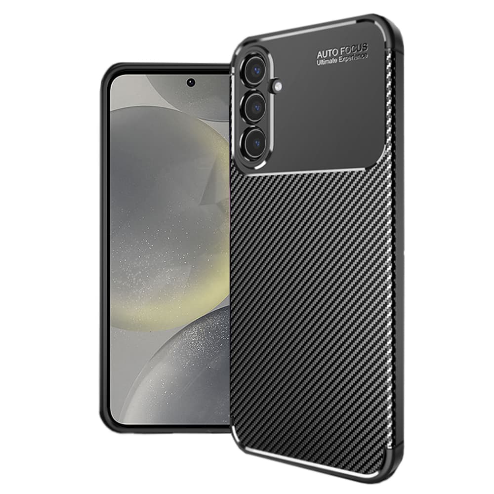 Techsuit CarbonFiber kryt pro Samsung Galaxy S24 černý - náhled 1
