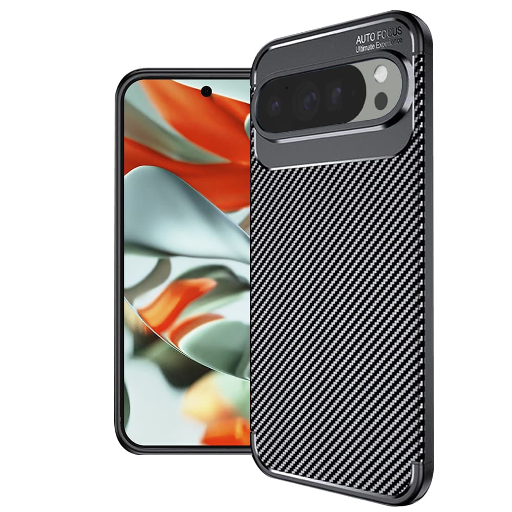 Techsuit CarbonFiber Google Pixel 9 Pro XL Black - náhled 1