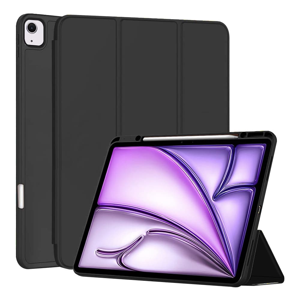 Techsuit Flex Trifold s držákem Pencil iPad Air 13 Černá - náhled 1
