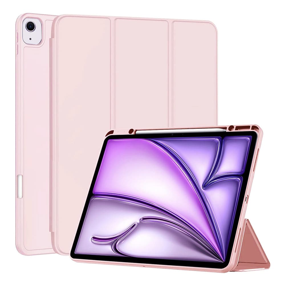 Techsuit Flex Trifold Pencil Holder iPad Air 13 Pink - náhled 1
