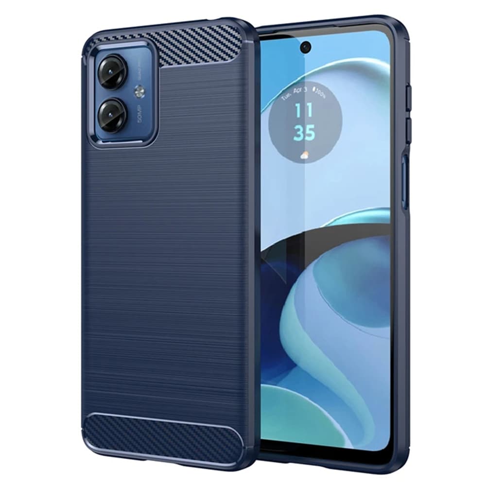 Techsuit Carbon Silicone Motorola Moto G14 Blue - náhled 1