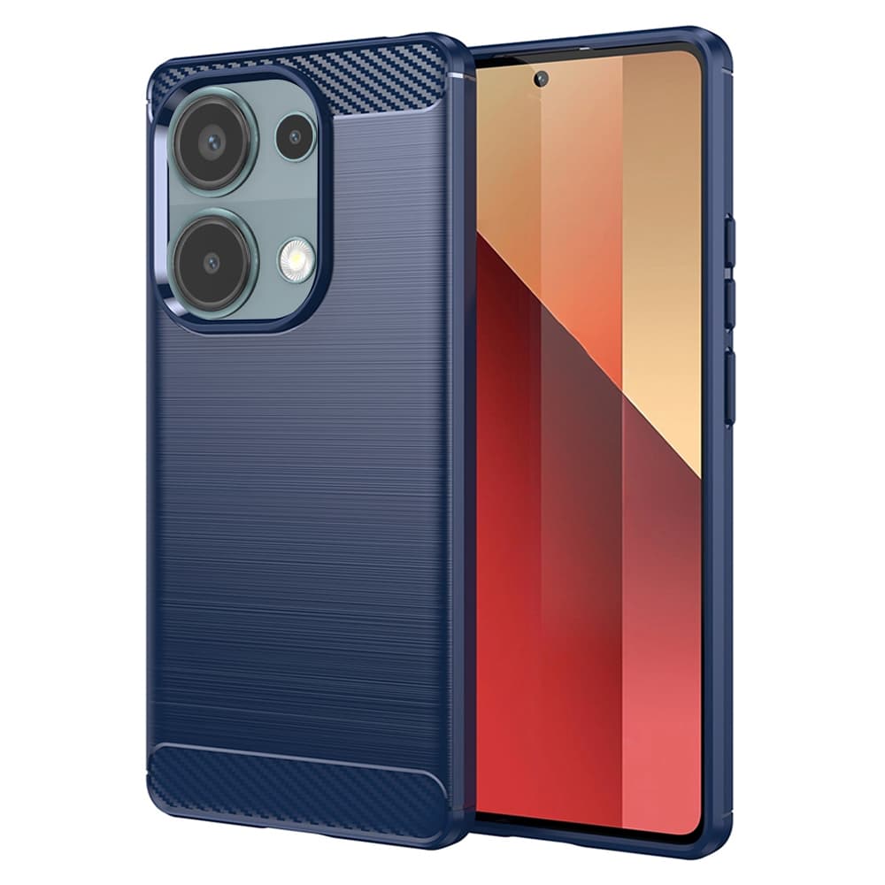Techsuit CarbonSilicone Redmi Note13Pro4G PocoM6Pro4G modrá - náhled 1