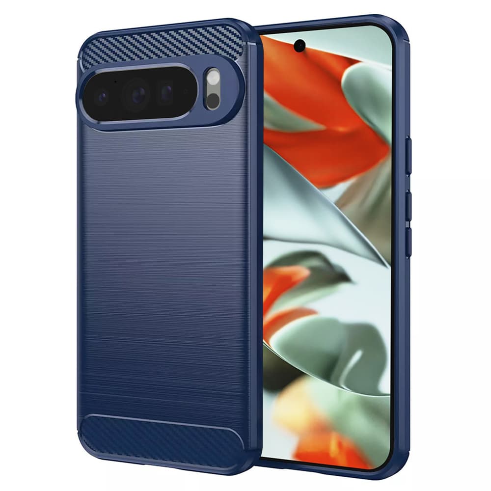 Techsuit CarbonSilicone kryt na Google Pixel 9 Pro XL modrý - náhled 1