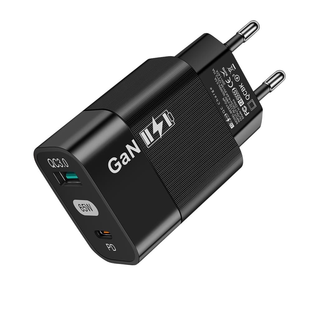 Techsuit síťová nabíječka CHPD131 GaN USB Type-C 65W černá - náhled 1