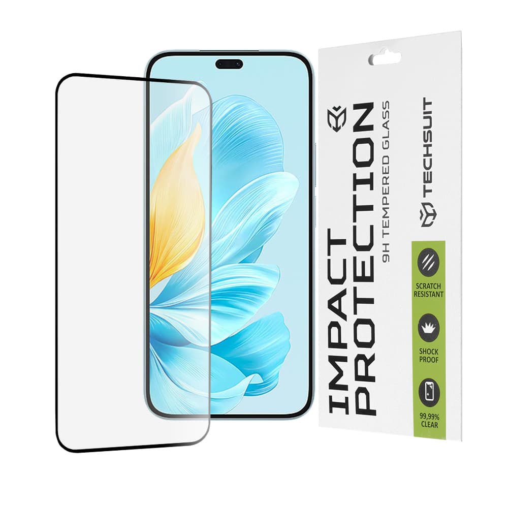 Techsuit 111D Full Cover Full Glue Glass Honor 200 Lite Black - náhled 1
