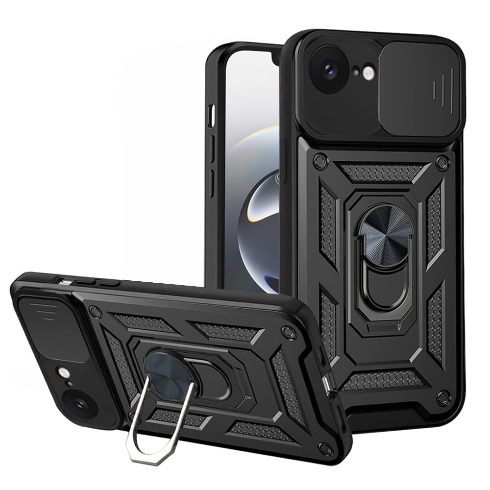Techsuit CamShield Series kryt iPhone 16e černý - náhled 1