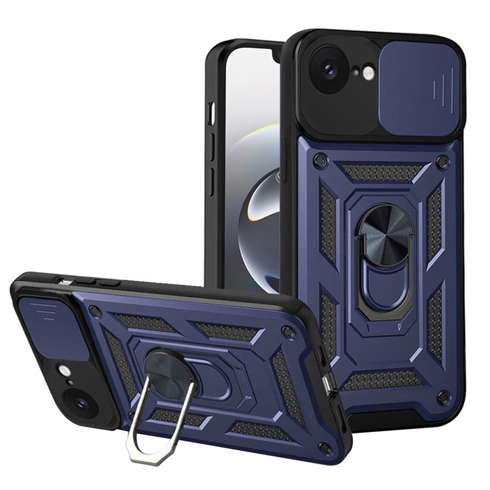 Techsuit CamShield Series iPhone 16e modré pouzdro - náhled 1