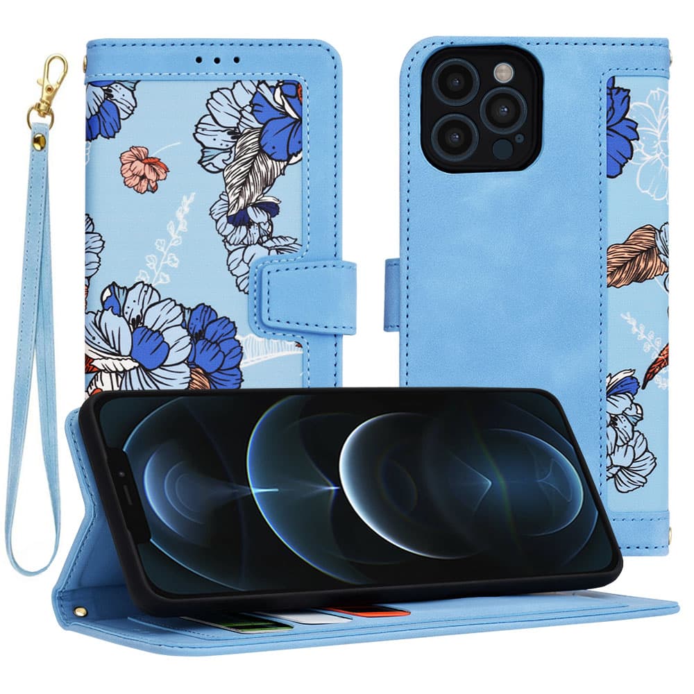 Techsuit FlipCraft iPhone 12 Pro Max Vibrant Blue kryt - náhled 1