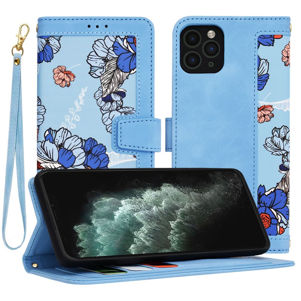 Techsuit FlipCraft iPhone 11 Pro Max Zářivě modrá - náhled 1