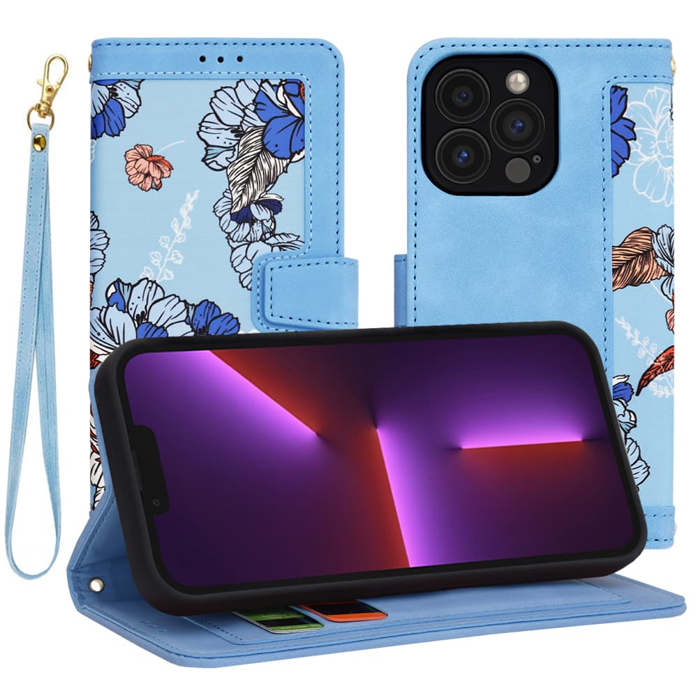Obal Techsuit FlipCraft pro iPhone 13 Pro Vibrant Blue - náhled 1