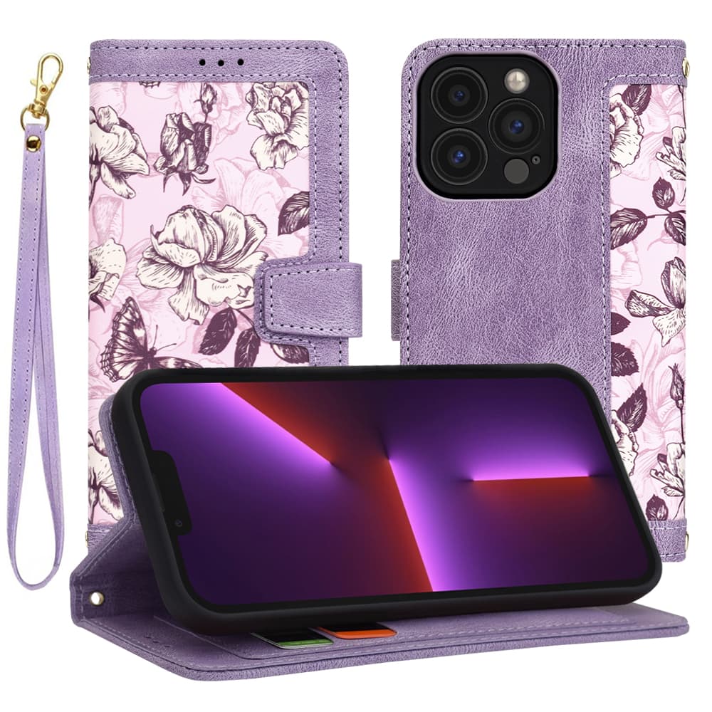 Techsuit FlipCraft iPhone 13 Pro Mysterious Purple - náhled 1