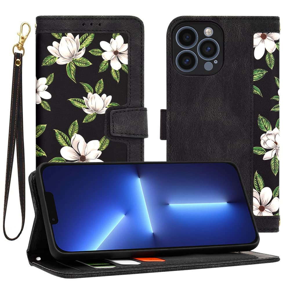 Techsuit FlipCraft iPhone 13 Pro Max Květy úsvitu - náhled 1