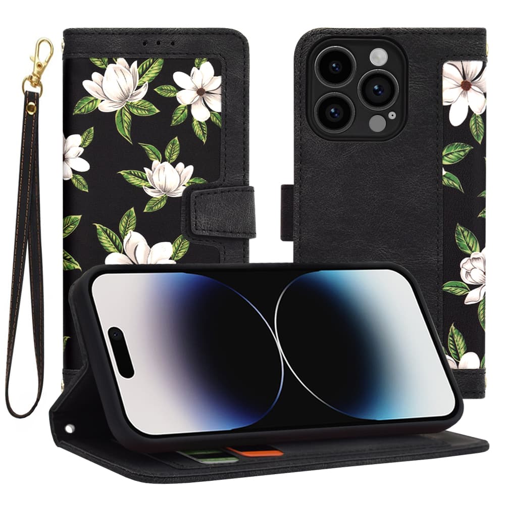 Techsuit FlipCraft iPhone 14 Pro Flowers of the Dawn - náhled 1