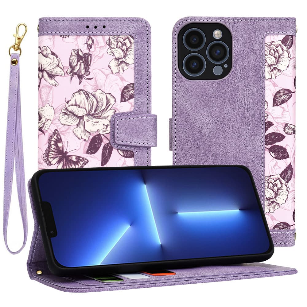 Techsuit FlipCraft iPhone 13 Pro Max Tajemná fialová - náhled 1