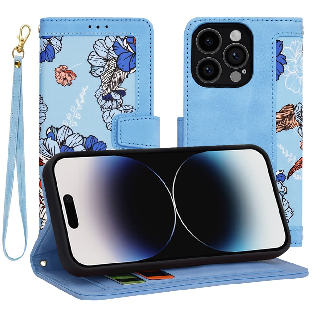 Techsuit FlipCraft iPhone 14 Pro živá modrá - náhled 1