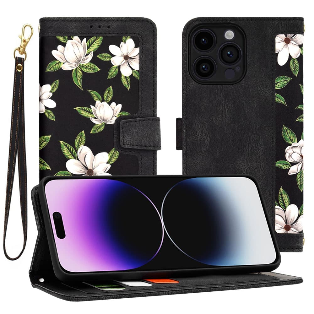 Techsuit FlipCraft iPhone14ProMax kryt Flowers of the Dawn - náhled 1